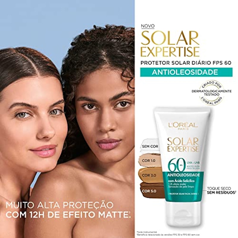 Protetor Solar Facial Antioleosidade Cor 5.0 FPS60 Solar Expertise 5