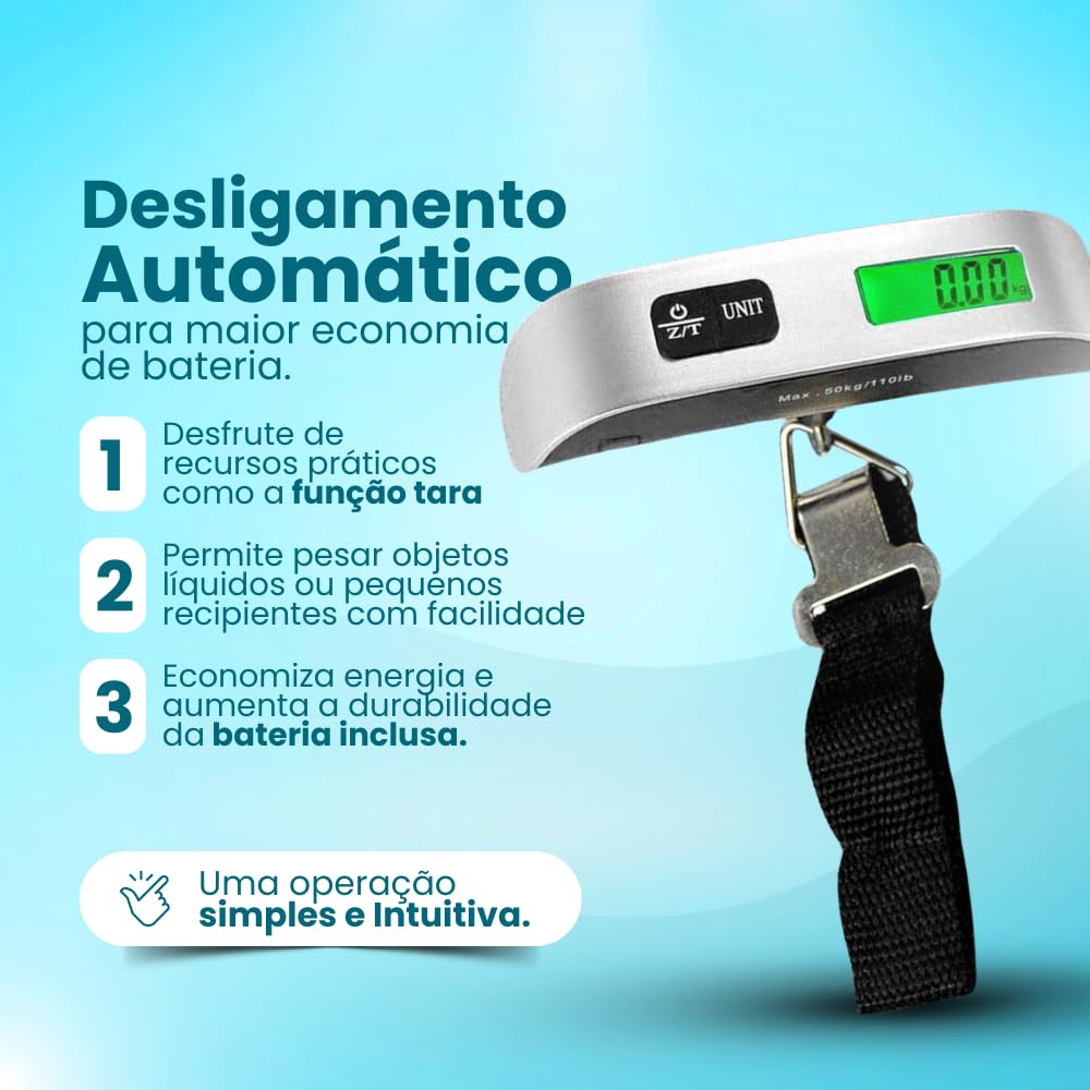 Balança de Mão Digital Portátil 5