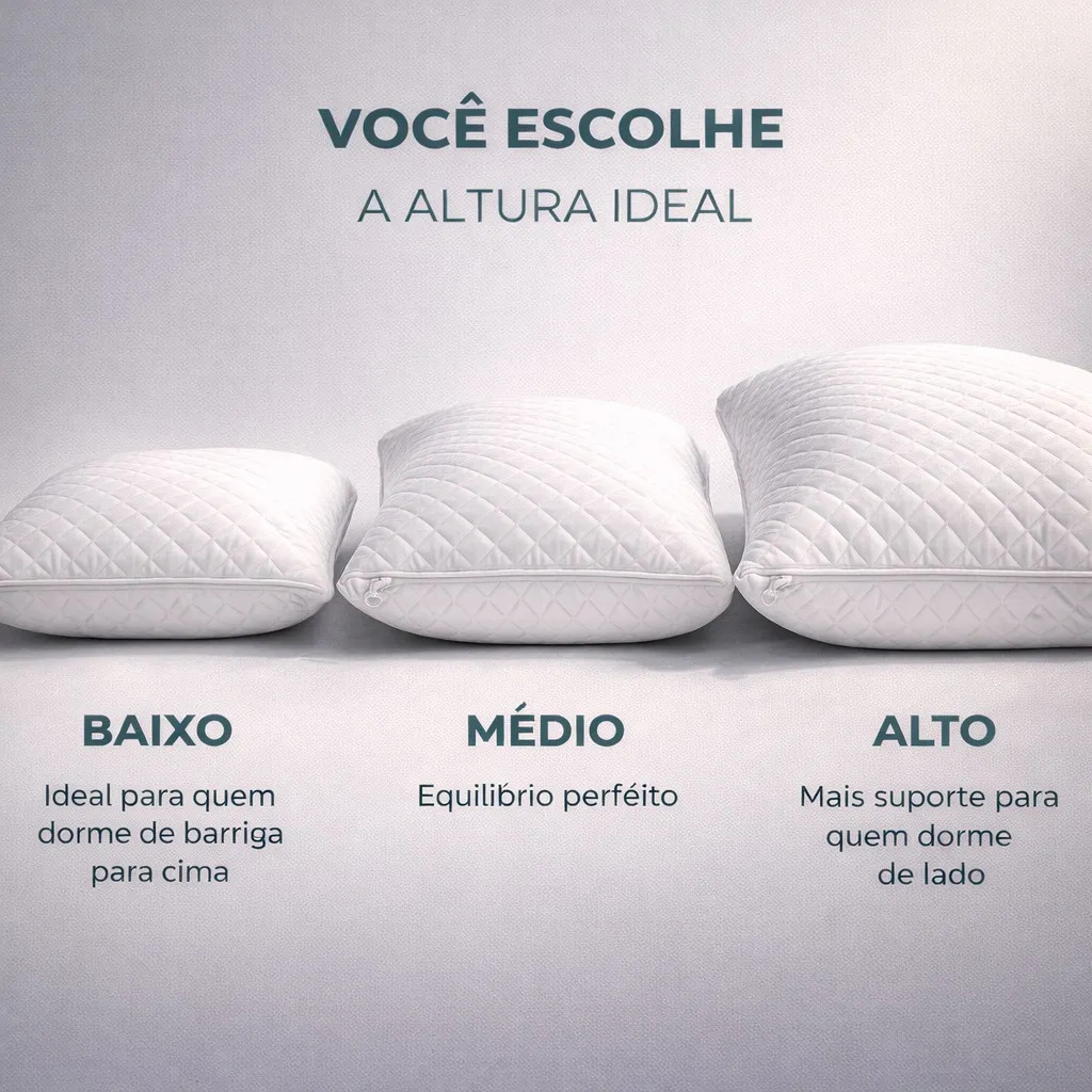 Travesseiro Matelassê Regulável Plumelle 4