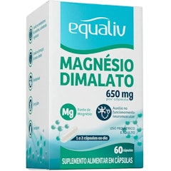 Equaliv Magnésio Dimalato 650 mg 60 Cápsulas