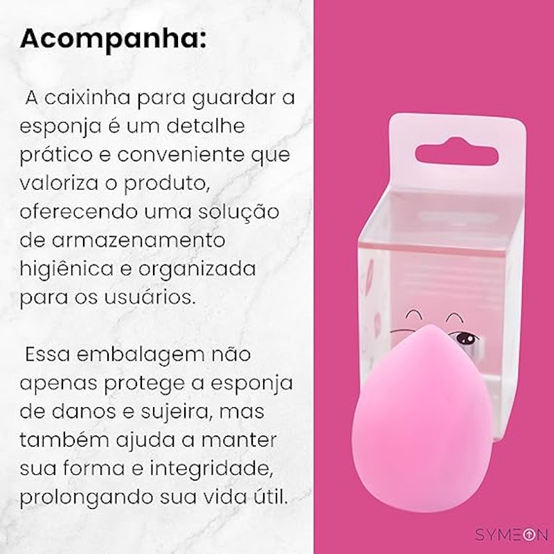 Kit 12 Esponja de Maquiagem Facial Espuma Beauty Blender 2
