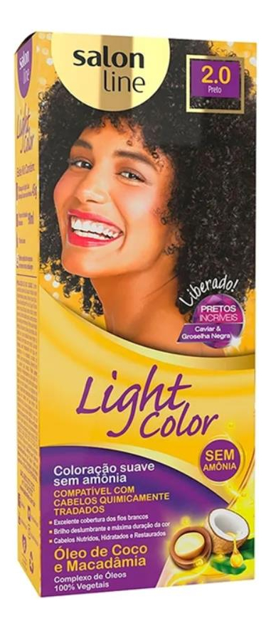 Coloração Suave Light Color 2.0 Preto 1