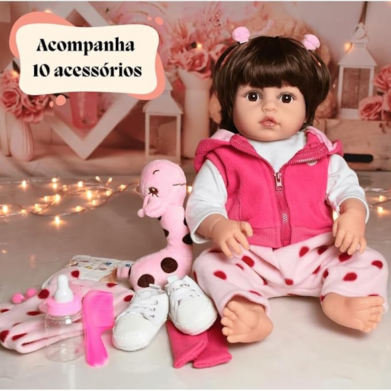 Boneca Bebê Reborn Girafinha 4