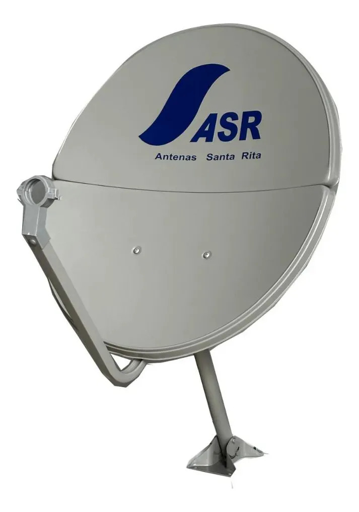 Kit Antena Parabolica ASR Bipartida com Midiabox B7 4