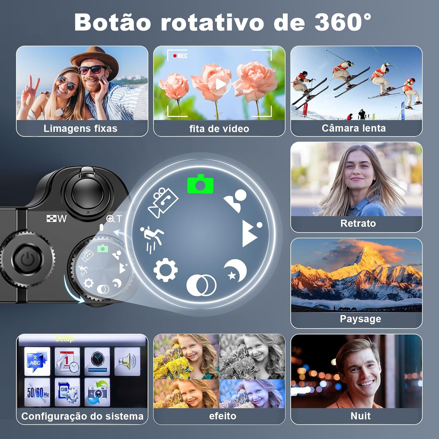 Câmera Fotográfica Zoom de 16x 5