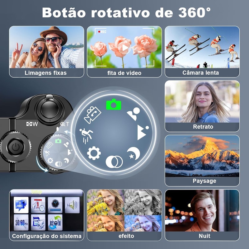 Câmera Fotográfica Zoom de 16x 5