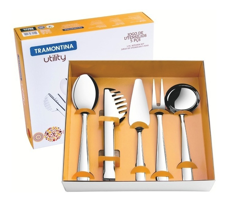Jogo de Utensílios Tramontina Utility em Aço Inox 4