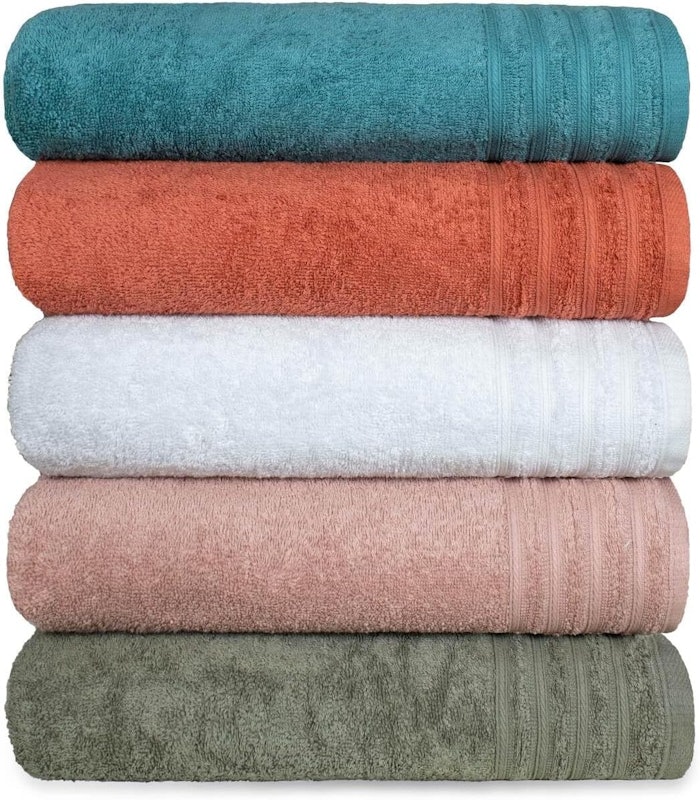Kit 5 Toalhas de Rosto Grande Fio Penteado 100% Algodão - Julia 1