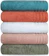 CENTRAL TOALHAS Kit 5 Toalhas de Rosto Grande Fio Penteado 100% Algodão - Julia 1