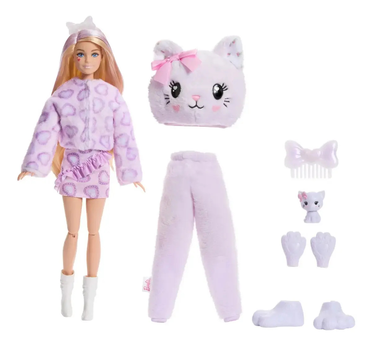 Barbie Cutie Reveal Boneca Gatinho Roxo 1