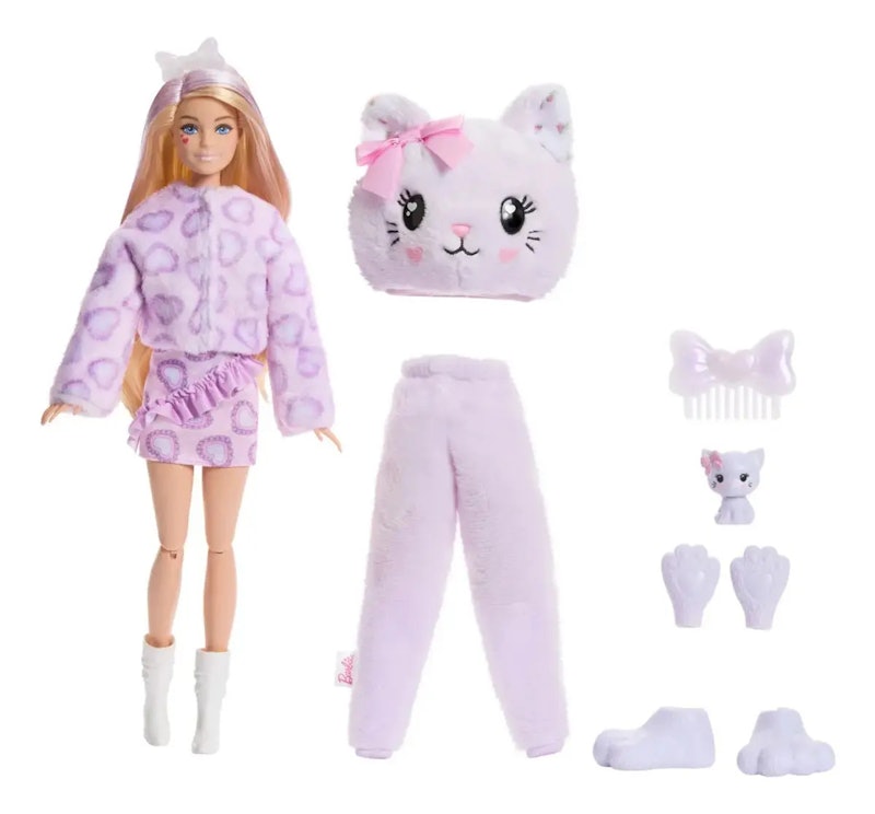 Barbie Cutie Reveal Boneca Gatinho Roxo 1