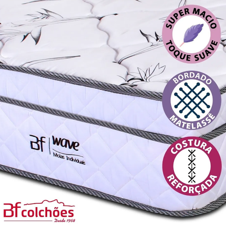 Cama Box Colchão Solteiro Molas Ensacadas Pillow 4