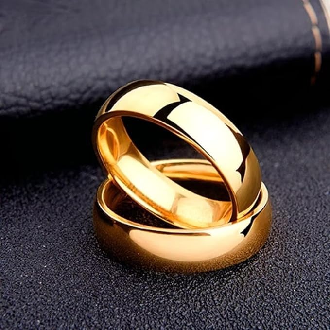 Aliança de Casamento Banhada a Ouro 18 K 4