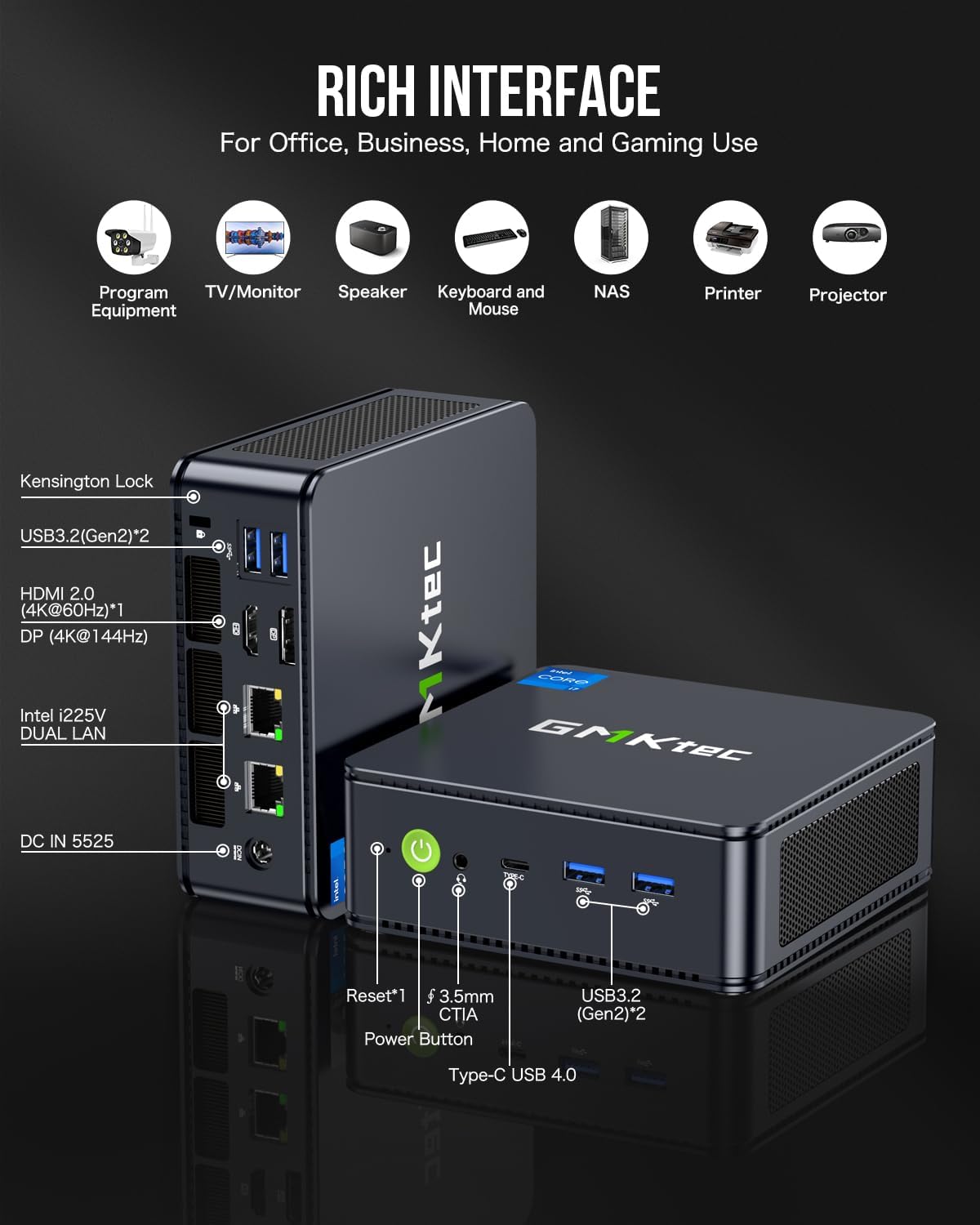 Mini PC Intel Core i7 13620H NucBox K7 Plus 4