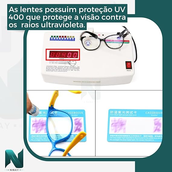 Armação de Óculos Infantil Redondo Flexível Nibay 2