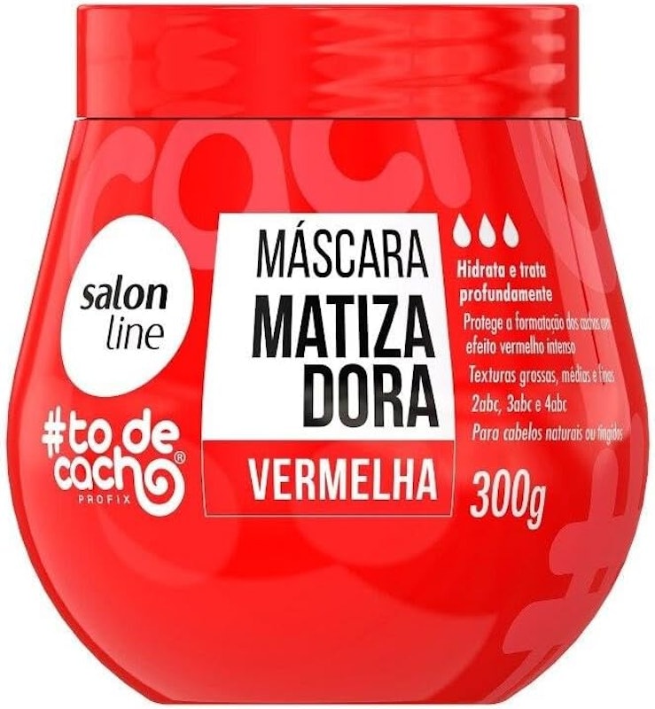 Máscara Matizadora #ToDeCacho Vermelha 1