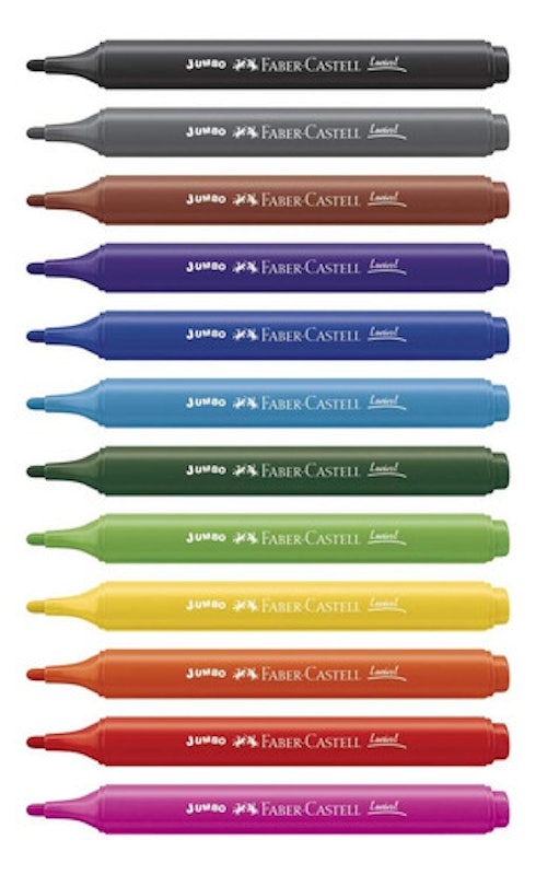 Canetinha Triangular Jumbo 12 Cores Faber-Castell 2