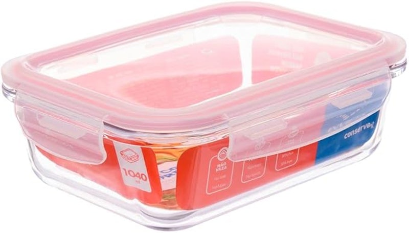 Pote de Vidro Hermético 1 L Retangular 1