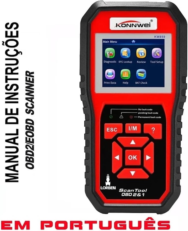 Scanner Automotivo Konnwei Kw850 6