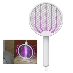 Raquete Mata-Mosquito Elétrica 4 em 1 Luz UV Automático Leva Pro Pet