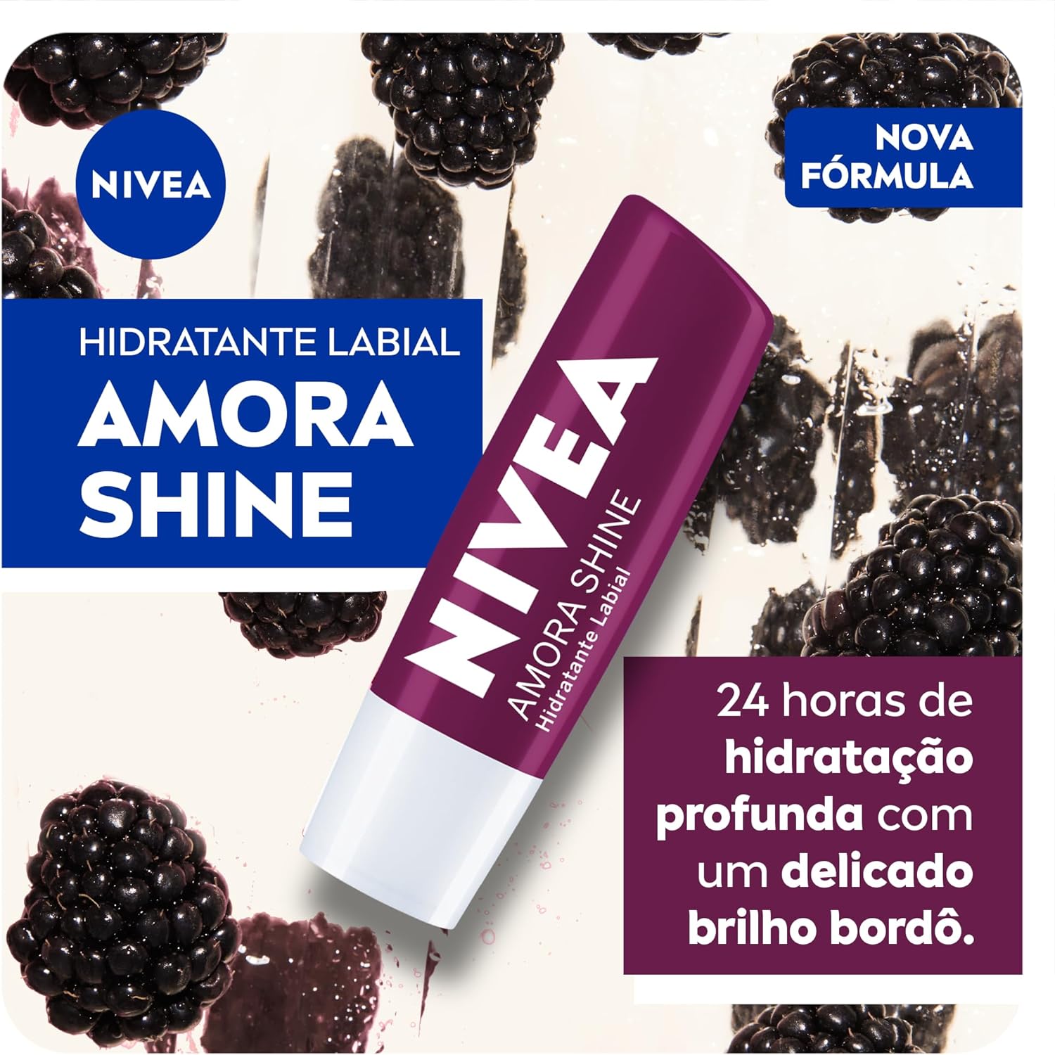 Nivea Hidratante Labial Amora Shine 3