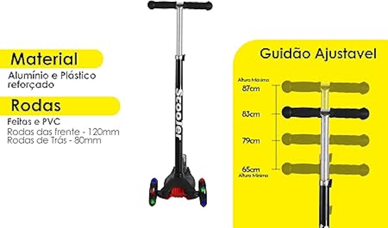 Patinete com Luzes de LED 3
