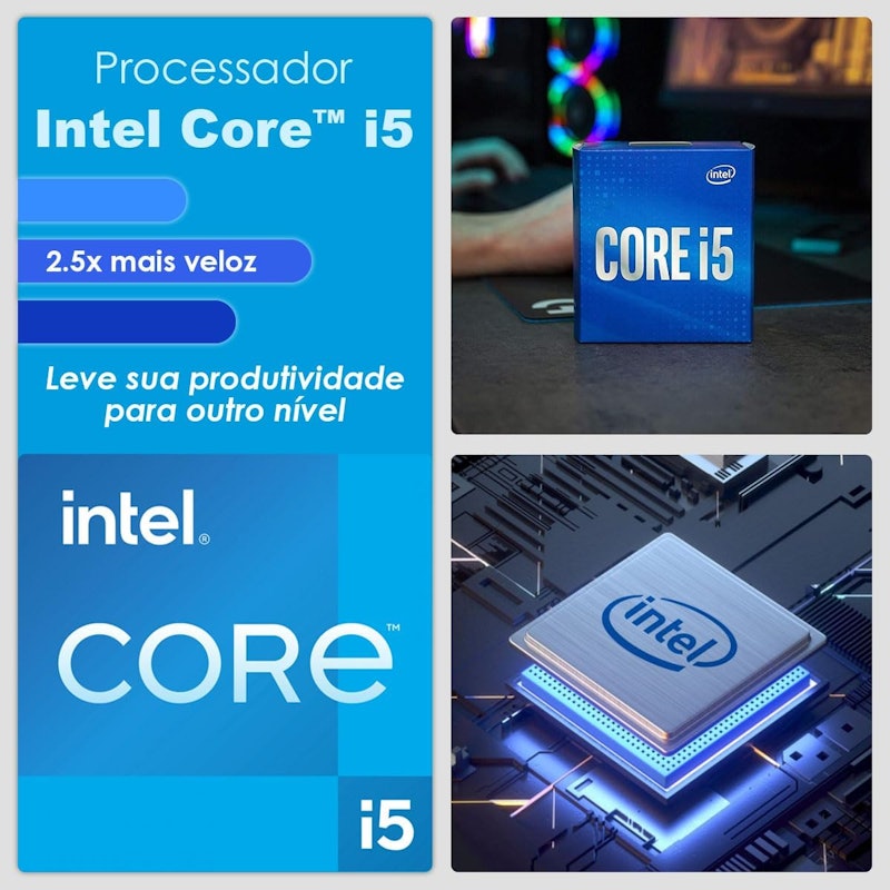 PC Gamer Intel Core I5 16 GB SSD, 1 TB, Placa de Vídeo RX 580 4