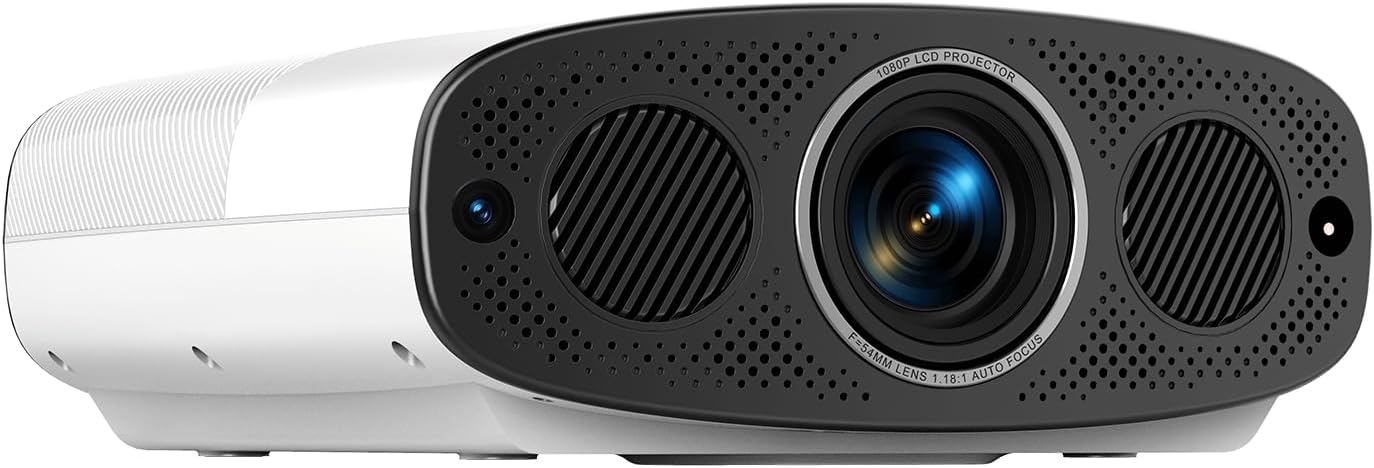 Projetor Full HD 1080p 4K 1000 ANSI Android Wi-Fi Foco Automático Vevshao 1