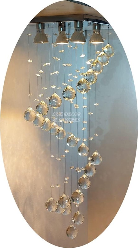 Lustre Espiral de Cristal 4