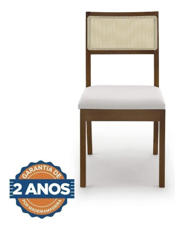 Conjunto de Mesa Extensível Oval Tiê e 4 Cadeiras 4