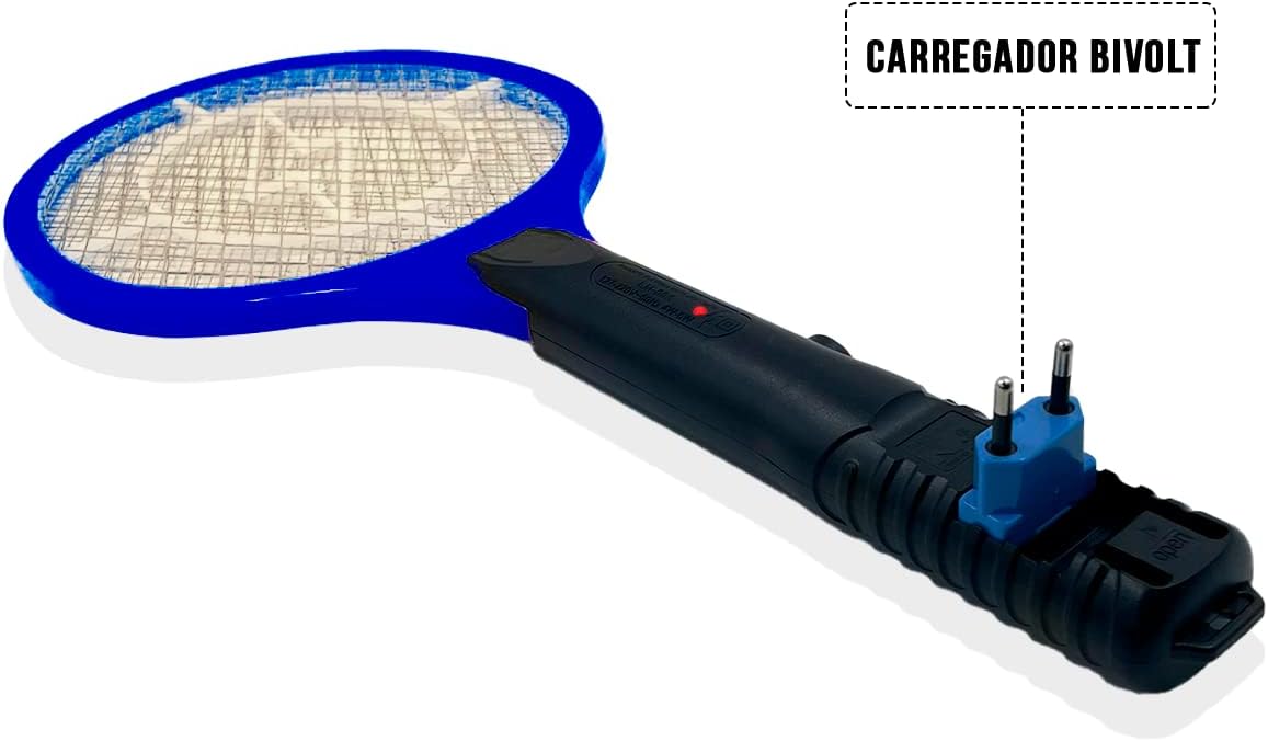 Raquete Elétrica Recarregável Bivolt Vaividhyam 3