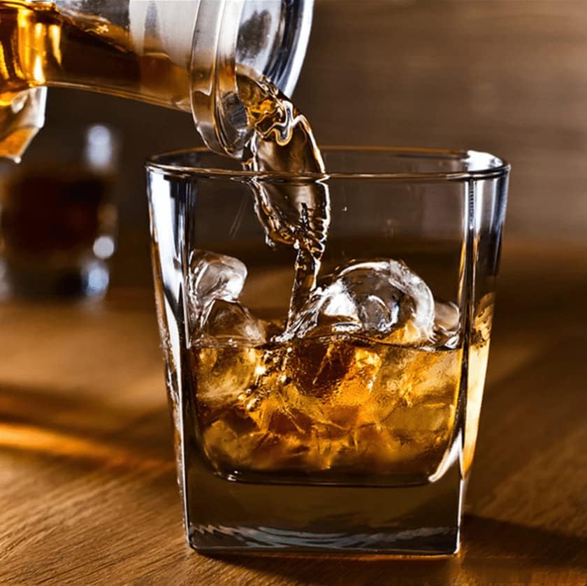 Jogo 6 Copos de Vidro Whisky Diamonds 240 ml 3