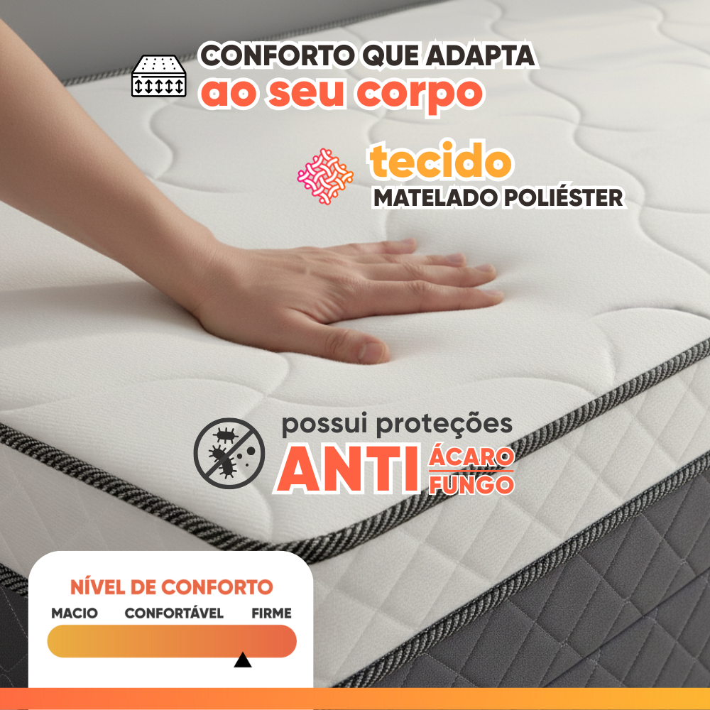 Cama Bibox com Baú Solteiro Ortopédica com Cama Auxiliar Conjugada Gabi 5