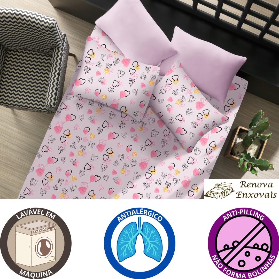 Jogo de Cama Infantil Sweet Love 1
