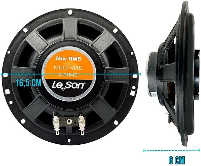 Par Alto Falante Leson JB6 6" 110 W RMS 4 OHMS 3