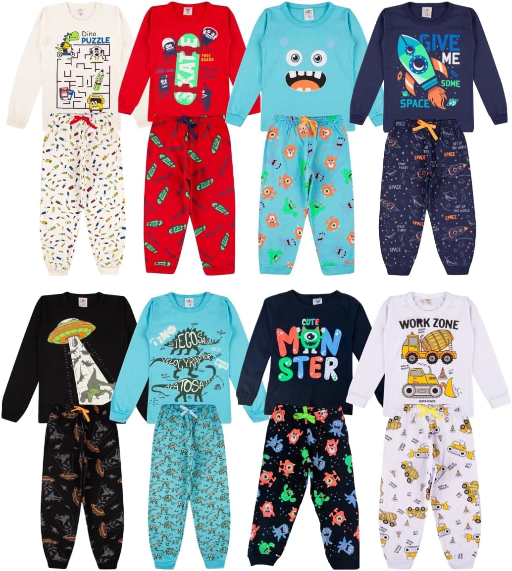 Kit Sortido 3 Pijamas Infantis Menino 1