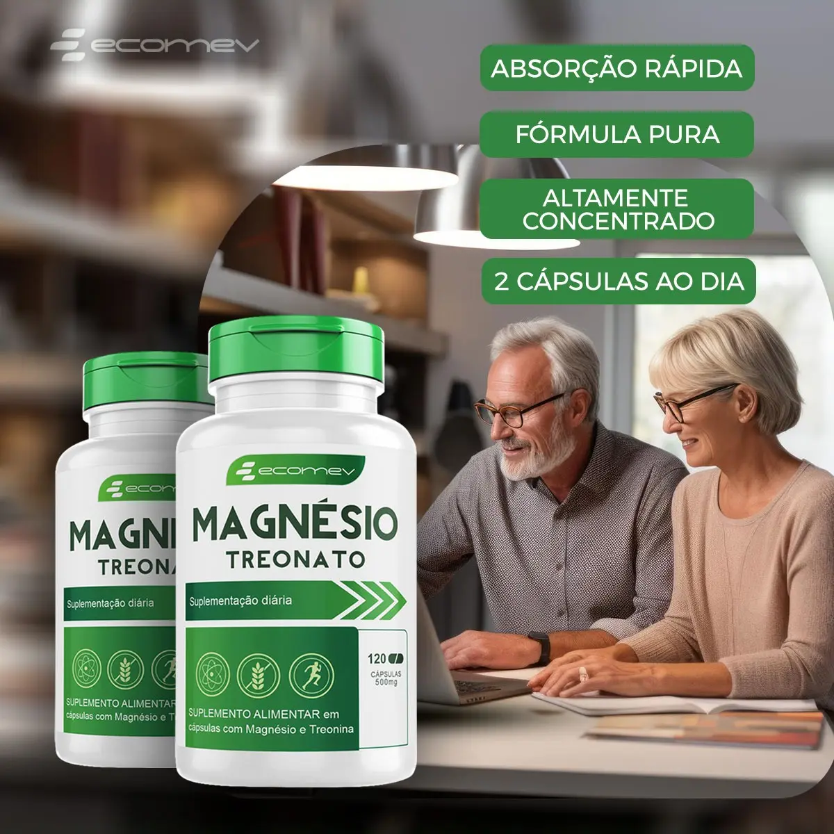 Magnésio Treonato 500 mg  3