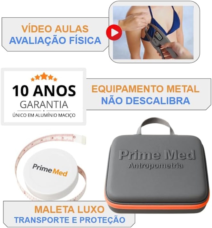 Adipômetro Clínico Prime Med Neo Plus 5