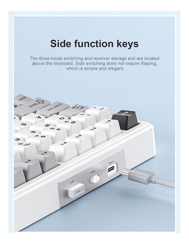 Teclado Mecânico sem Fio Bluetooth Aula 3