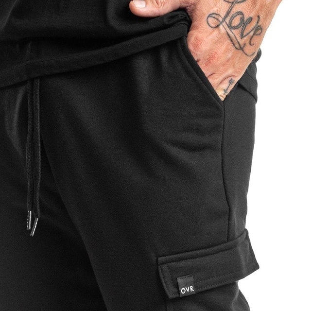 Calça Cargo Masculina Preta Overtraining 4