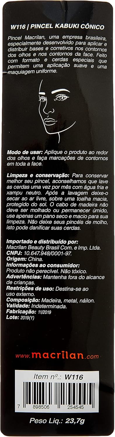 Pincel Kabuki Cônico 3