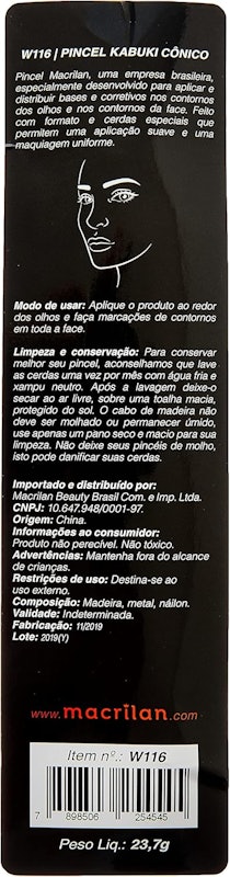 Pincel Kabuki Cônico 3