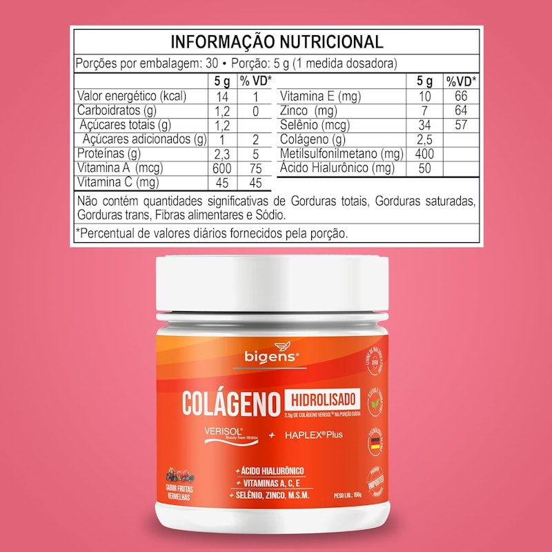 Colágeno Verisol em Pó | Verisol® + Haplex Plus® 4