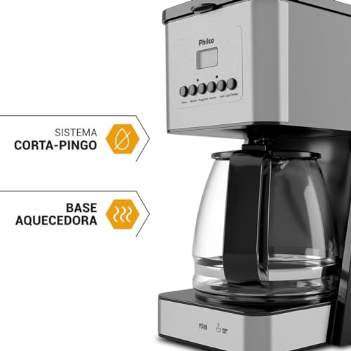 Cafeteira Philco 40 Cafezinhos 1000 W Painel Digital 4