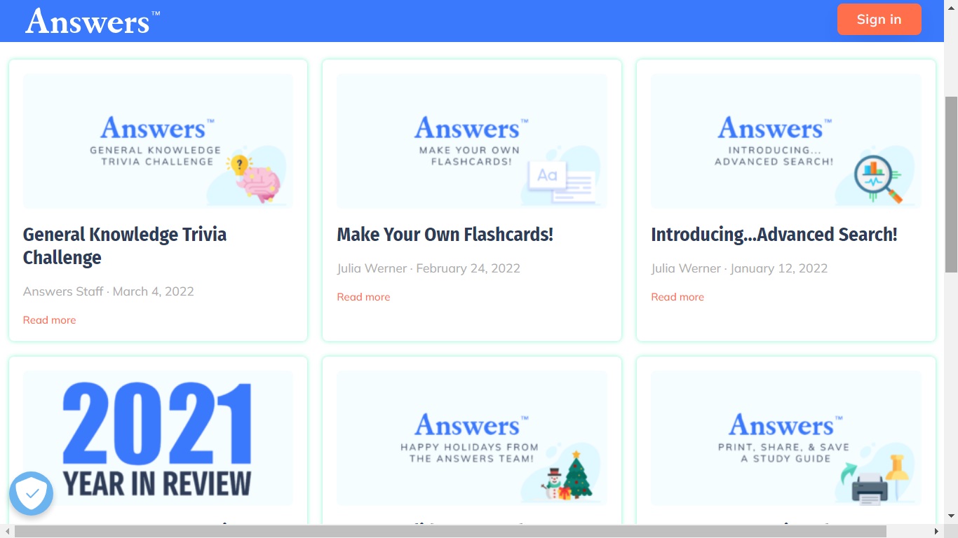 Answers 5