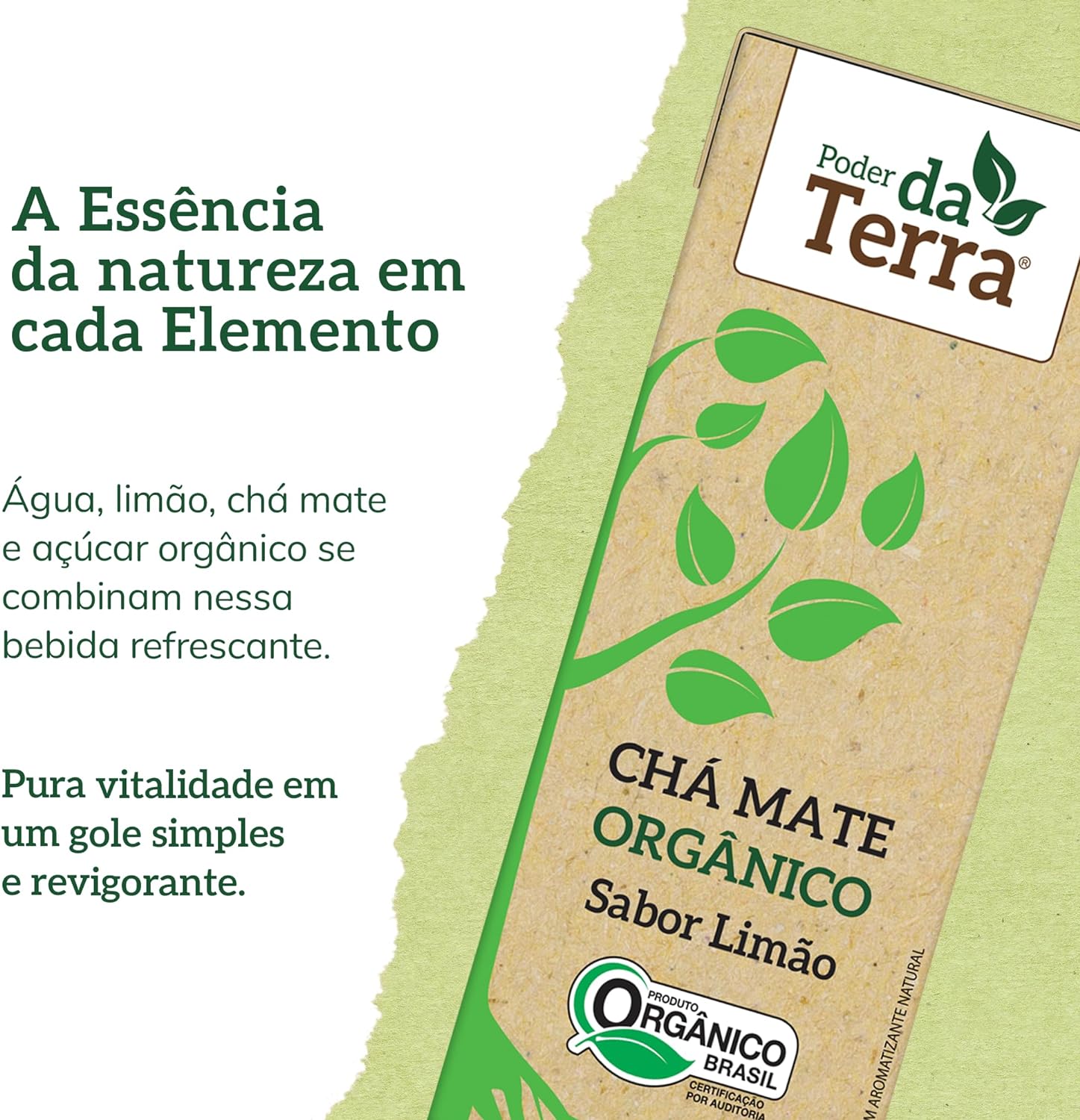 Chá Mate Orgânico Limão Poder da Terra 4