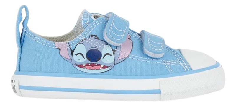 Converse x Disney Stitch Chuck Taylor All Star 2v Criança Cano Baixo Azul 1