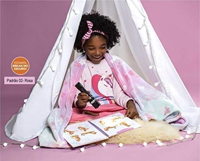Manta Fleece Dupla Face Glow Kids 2