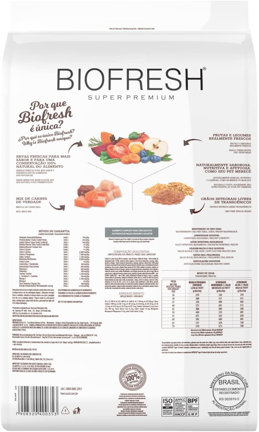Biofresh Mix de Carnes Cão Adulto Mini e Pequeno 3