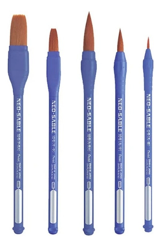 Kit Pincel Neo Sable Pentel 1